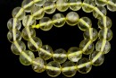 Lemon quartz, natural stone, round, 8.5mm