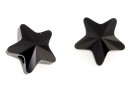 Swarovski, star bead, jet, 8mm - x2
