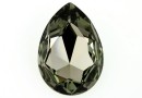 Swarovski, rivoli cabochon, black diamond, 30x20mm - x1