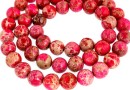 Sediment jasper, pink - cyclam, round, 8mm