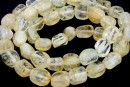 Margele cuart rutilat, neregulat, 9-11x7-8mm