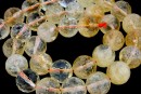 Margele citrin natural, rotund microfatetat, 12mm