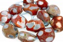 Margele agate brute naturale, fatetate, neregulate, 25-33mm