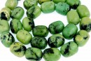 Margele chrysoprase natural, tub rotunjit, 12.5x10mm