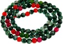 Agate, multicolor, faceted round, 4mm