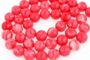 Synthetic resin, rhodocrozite imitation, round, 8mm