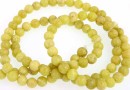 Peridot jasper, round, 4mm