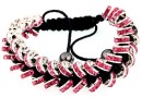 Shamballa Bracelet with rhinestone, rose - x1