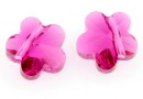 Swarovski, floare, fuchsia, 8mm - x2