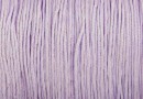 Snur matase pentru bratari, mov liliac pastel, 0.8mm - x5m