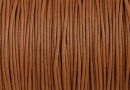Snur matase cerata pentru bratari, maro ciocolata, 0.8mm - 5m