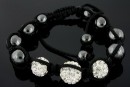 Shamballa Bracelet with crystal beads 3 - x1