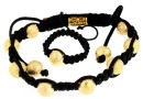 Set of 8 ring and bracelet Shamballa beads stardust, - x1