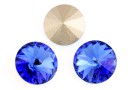 Swarovski, rivoli, sapphire, 12mm - x2