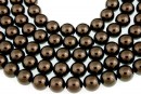 Swarovski pearl, brown, 4mm - x100