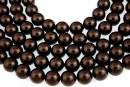 Swarovski pearl, deep brown, 10mm - x20