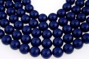 Swarovski pearl, dark lapis, 12mm - x10