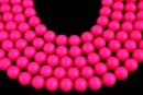 Perle Swarovski, neon pink, 6mm - x20