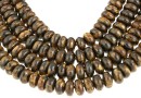 Margele bronzit, rondele, 6.5x3.5mm