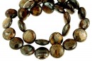 Margele bronzit natural, disc, 12.5mm