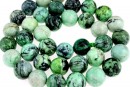 Margele turcoaz lime natural, rotund, 10.5mm