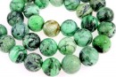 Margele turcoaz lime natural, rotund, 12.5mm