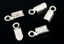 Clasp for cord ends, 925 silver, 9x3mm, inside2mm - x4