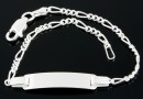 Bratara argint 925 cu link pentru gravat, 16cm - x1