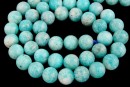 Peruvian amazonite, natural, round, 8mm