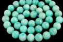 Peruvian amazonite, natural, green sea, round, 8mm