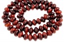 Red tiger eye, rondelle, 8.5x5mm