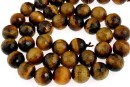 Tiger eye, faceted round, 10mm