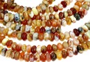 Margele brandy opal natural, rondela, 6x3.5mm