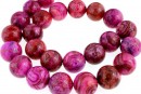 Margele agate crazy, rotund, 14mm