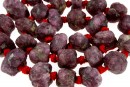 Ruby rough stone, natural, free form, 9-15mm
