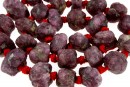 Ruby, stone, free form, rough stone, 9-15mm