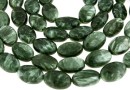 Seraphinite, flat oval, 12x8mm