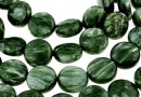 Seraphinite, flat disc, 10mm