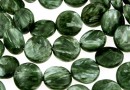 Seraphinite, flat disc, 12mm