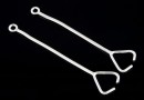 Pendant bail and earrings, 925 silver, 41x8mm - x1