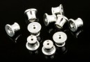 Stopper for earrings, 925 silver, 5x4mm - x2