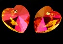 Swarovski, pandantiv inima, astral pink, 18mm - x1