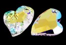 Swarovski, pandantiv inima Devoted 2 U, aurore boreale, 27mm - x1