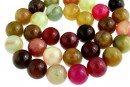 Grape jade, round, 14mm