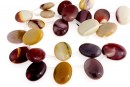 Mookaite, flat oval, A grade, 18x13.5mm