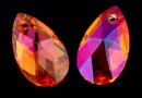 Swarovski, pandantiv picatura, astral pink, 16mm - x1