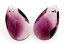 Swarovski, pandantiv picatura, amethyst blend, 16mm - x1