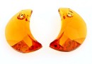 Swarovski, pandantiv luna, topaz, 16mm - x1