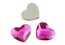 Swarovski, cabochon inima, fuchsia, 10mm - x1