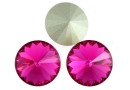 Swarovski, rivoli, fuchsia, 14mm - x1